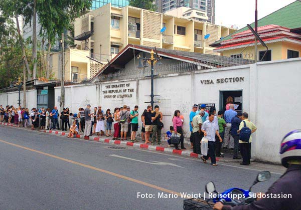 Visum für Myanmar in Bangkok beschaffen