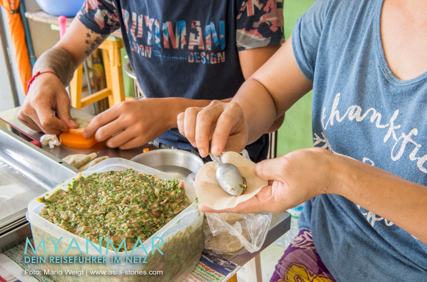 Mandalay: Dumplings und Nudelsuppen im Restaurant The Pyay