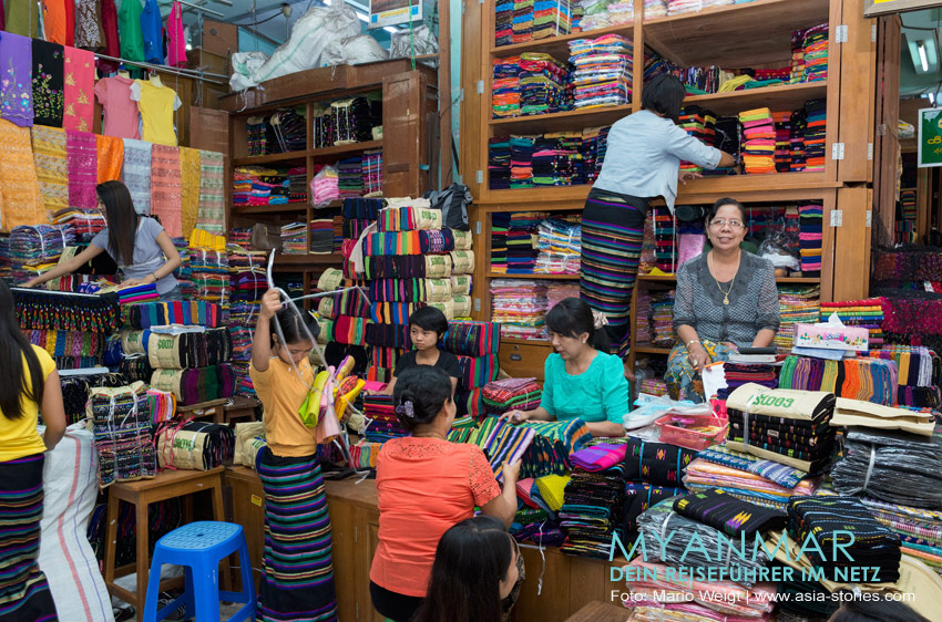 Shoppen im Zeigyo Markt in Mandalay