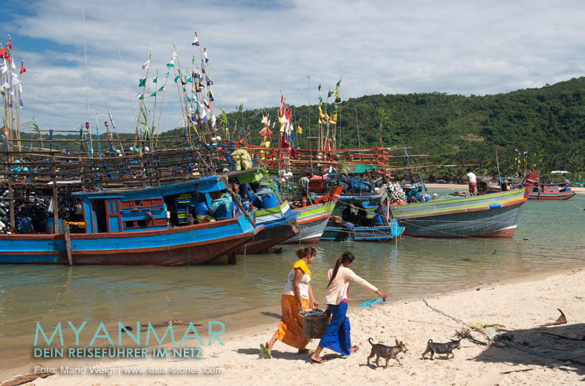 Fischerdorf Boa Say (Tha Bow Seink) auf Dawei Peninsula, Myanmar