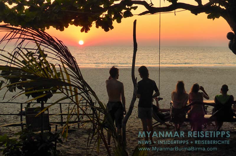 Dawei peninsula: Wunderschöne Sonnenuntergänge kann man am Sin Htauk Beach erleben.