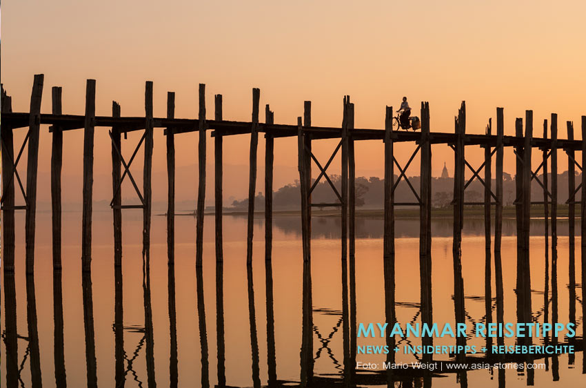 Myanmar Reisetipps | Umgebung von Mandalay | Amarapura | U-Bein-Brücke