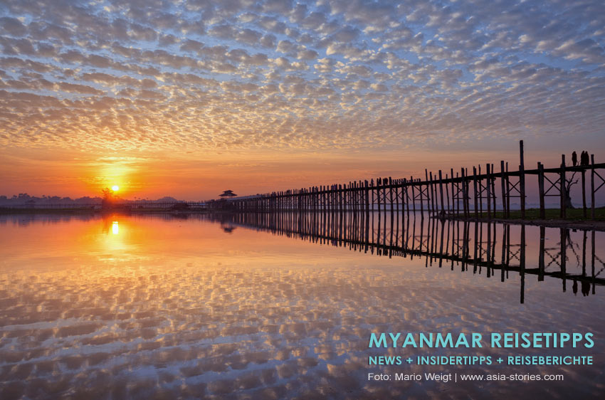 Myanmar Reisetipps | Umgebung von Mandalay | Amarapura | U-Bein-Brücke