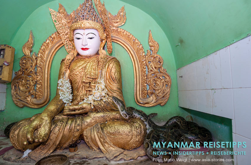 Myanmar Reisetipps | Umgebung von Mandalay | Schlangentempel Paleik