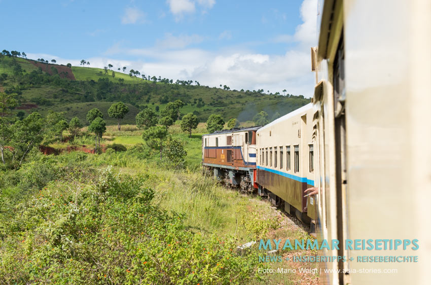 Myanmar Reisetipps | Mit der Bahn vom Inle-See Nach Kalaw