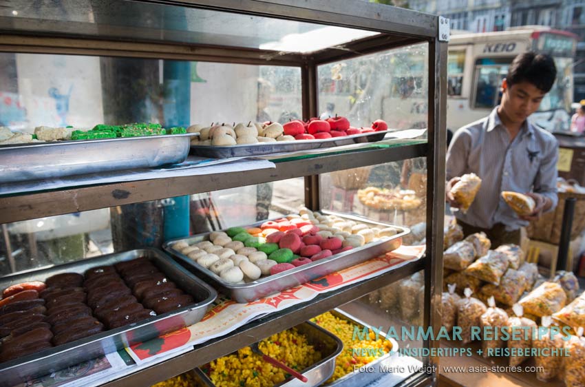 Indische Süßigkeiten in Yangon