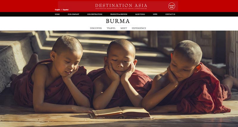Startseite von Destination Asia