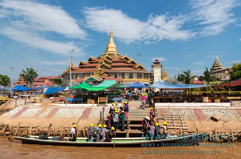 Hauptheiligtum Phaung-Daw-U-Pagode auf dem Inle-See