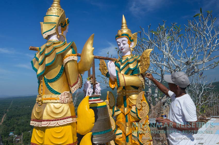 Myanmar Reisetipps | Mawlamyaing (Mawlamyine) | Heiliger Berg Kyauk Ta Lon Taung nahe Mudon