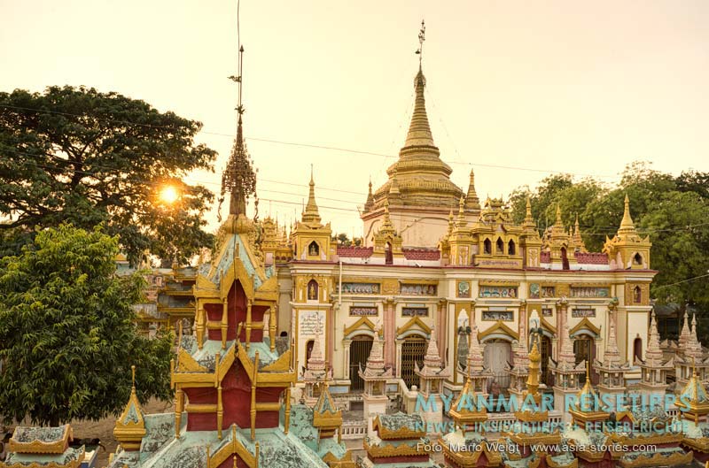 Myanmar Reisetipps | nahe Monywa | Nebengebäude von der Thanboddhay-Pagode