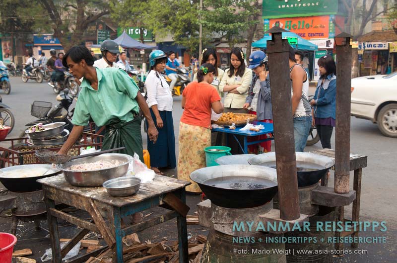 Myanmar Reisetipps | Monywa | Essensmarkt