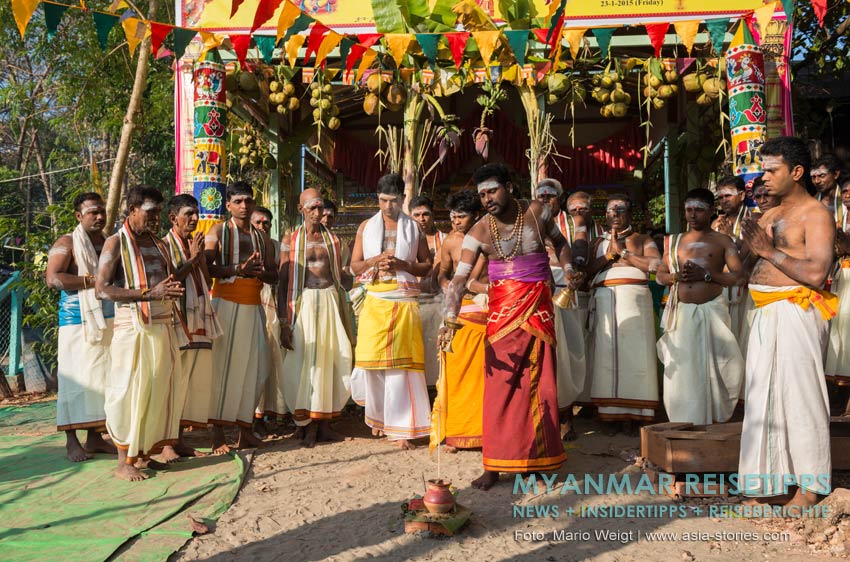 Indisches Opferfest der Hindus in Mawlamyaing