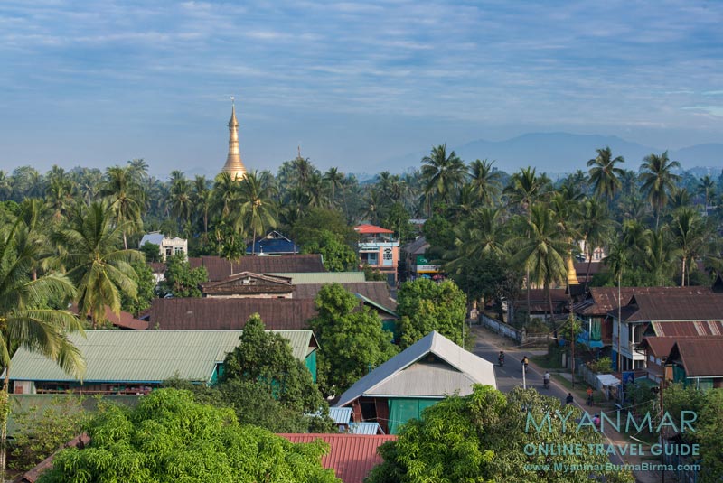 myanmar: Aussicht vom Shwe Moung Than Hotel in der Stadt Dawei