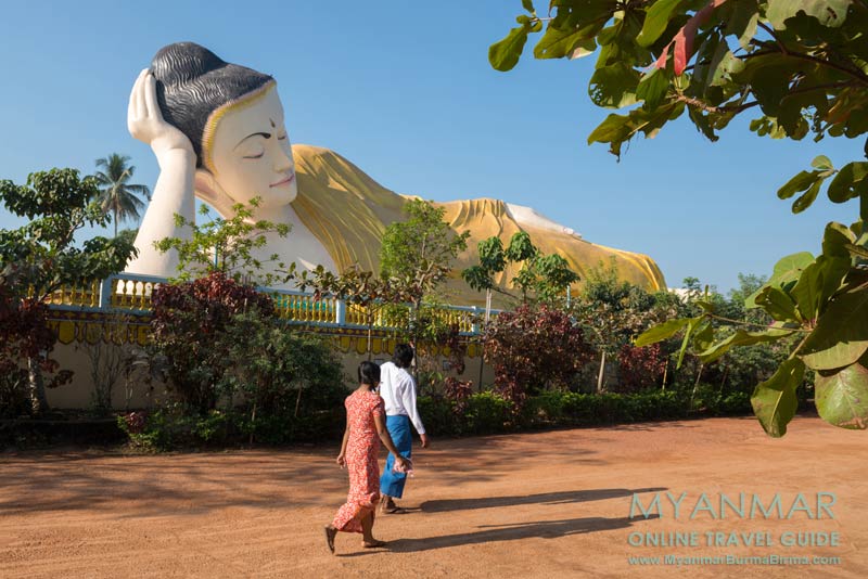 Liegender Buddha Naung Daw Gyi Mya Tha Lyaung in Bago