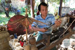 Myanmar Reisetipps | Pindaya | Aung Umbrella Shop