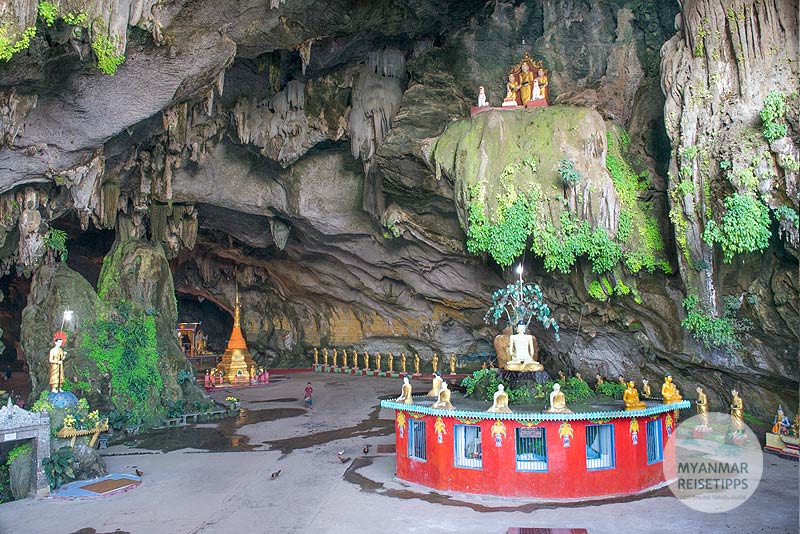 Hpa-an: Eingang in die Saddar-Höhle
