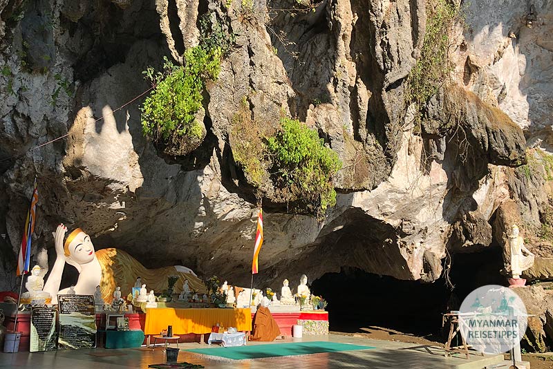 Myanmar, Höhle Ai San Tha Ya Gu in Hpa-an
