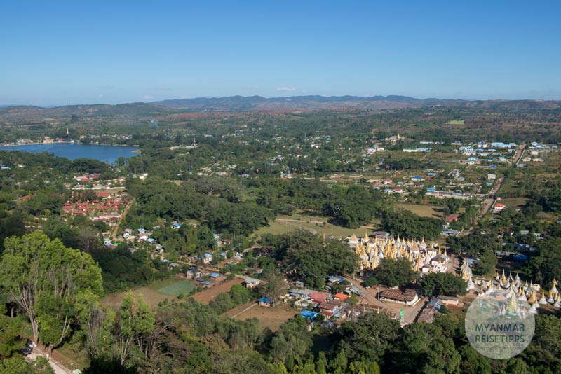 Myanmar Reisetipps | Pindaya | Ausblick von der Shwe-U-Min-Höhle