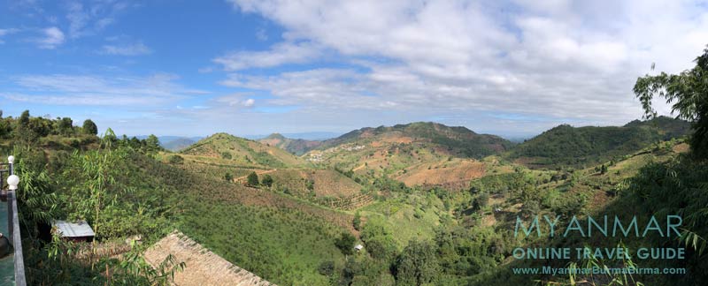 Myanmar Reisetipps | Kalaw | Ausblick vom Nok Café