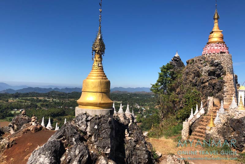 Myanmar Reisetipps | Kalaw | Stupas am Brave Woman Mountain