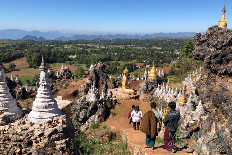 Myanmar Reisetipps | Kalaw | Aussicht vom Brave Woman Mountain