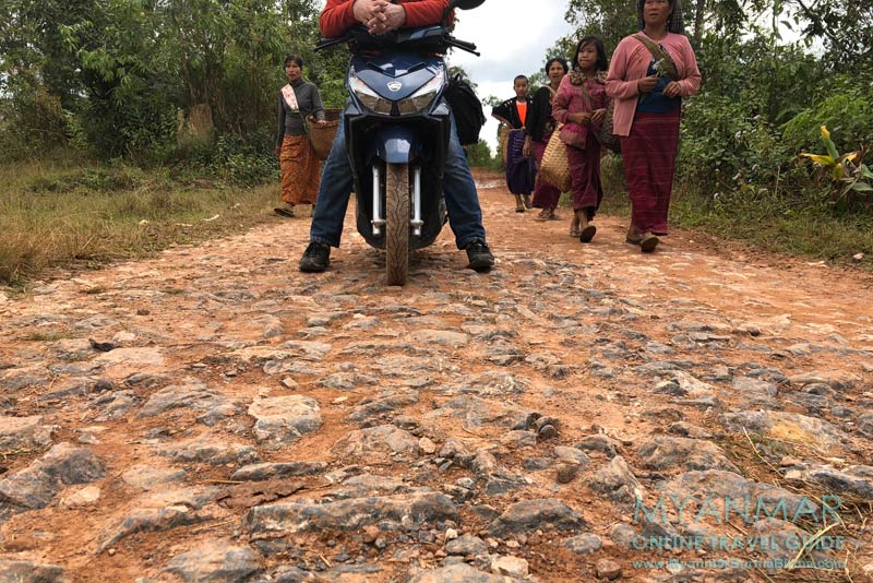 Myanmar Reisetipps | Kalaw | Steiniger Weg nach Hin Kha Gone