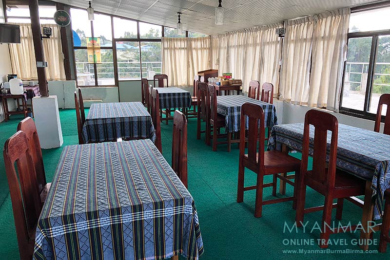 Myanmar Reisetipps | Mindat | Frühstücksraum im Hotel Mindat