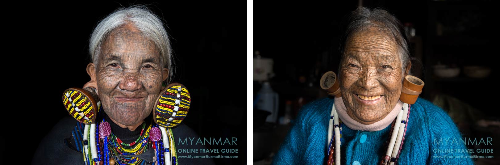 Myanmar Reisetipps | Mindat | Nasenflötistin Yaw Thang (li.) und ihre Freundin Hung Thang