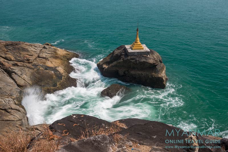 Südspitze Dawei Point: Südlichstes Ende auf Dawei Peninsula