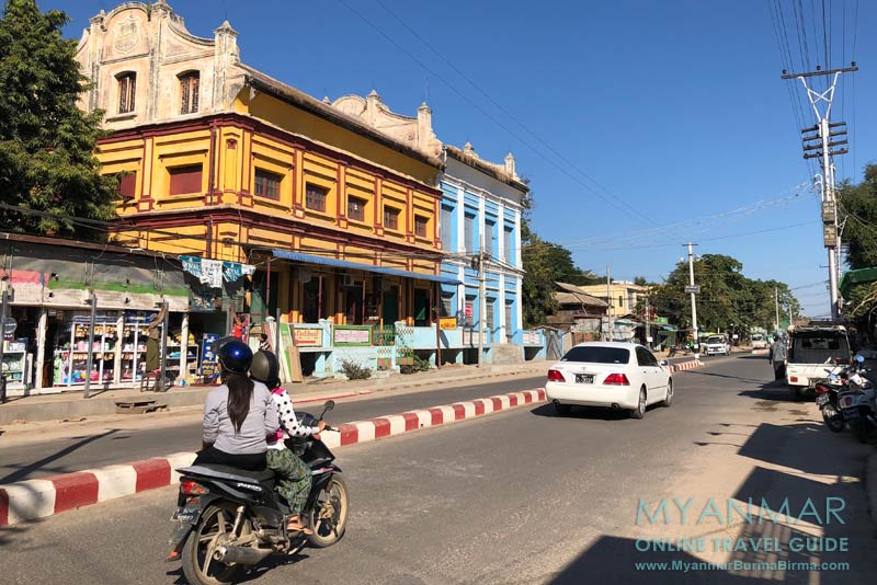 Myanmar Reisetipps | Pakokku | Die Myoma Road quert das Stadtzentrum.