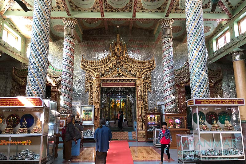 Myanmar Reisetipps | Pakokku | Thihoshin-Pagode mit drei stehenden Buddha-Statuen