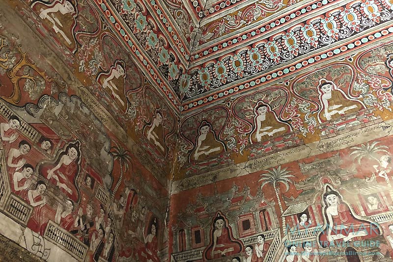 Myanmar Reisetipps | Pakokku | Wandmalerei in der Pagode Thihoshin