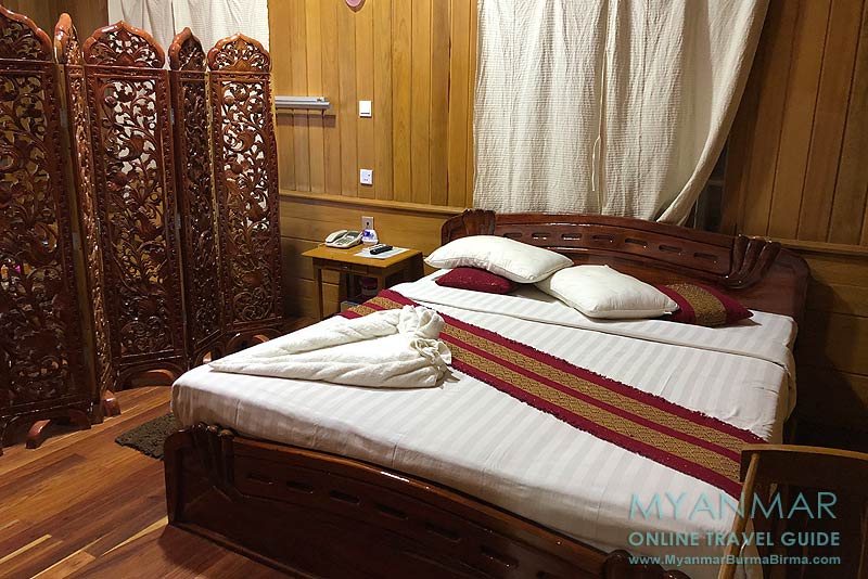 Myanmar Reisetipps | Pakokku | Bungalowzimmer im Thu Kha Hotel
