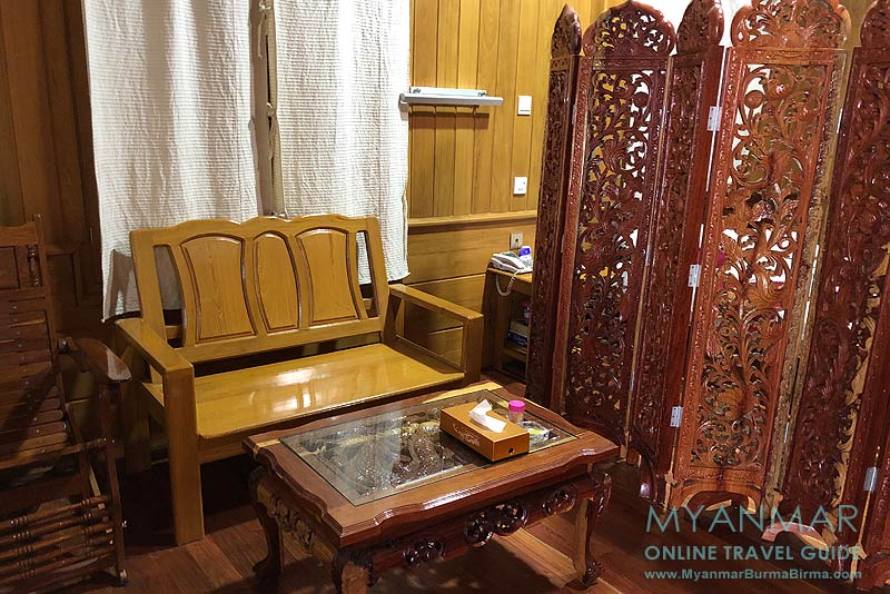 Myanmar Reisetipps | Pakokku | Bungalowzimmer im Thu Kha Hotel