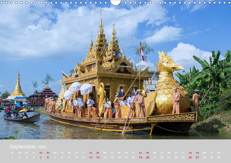 September vom Wandkalender für 2020 | MYANMAR | Fotos: Mario Weigt