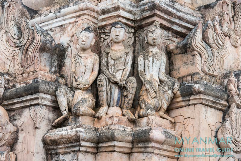 Myanmar Reisetipps | Kakku | Detail an einer Pagode
