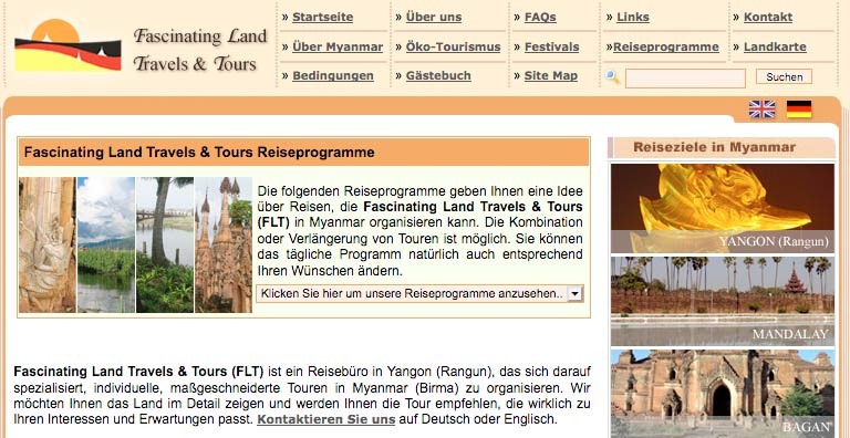 Startseite von Fascinating Land Travels & Tours