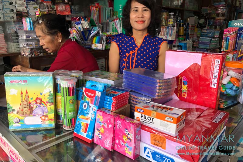 Gastgeschenke und Mitbringsel für Myanmar: Stifte, Hefte, Radiegummi und Spielzeug