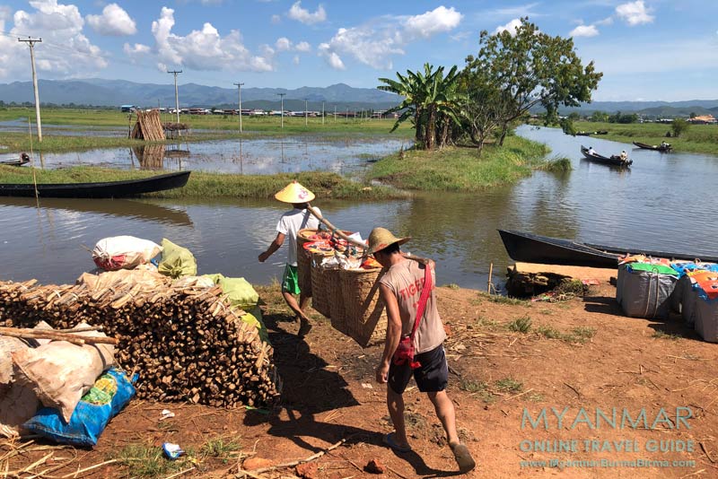Myanmar Reisetipps | Inle-See | Bootsanleger in Taung Tho