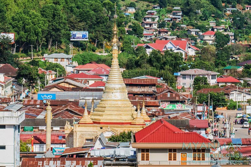 Kalaw: Aung-Chan-Tha-Pagode in Zentrum der Stadt