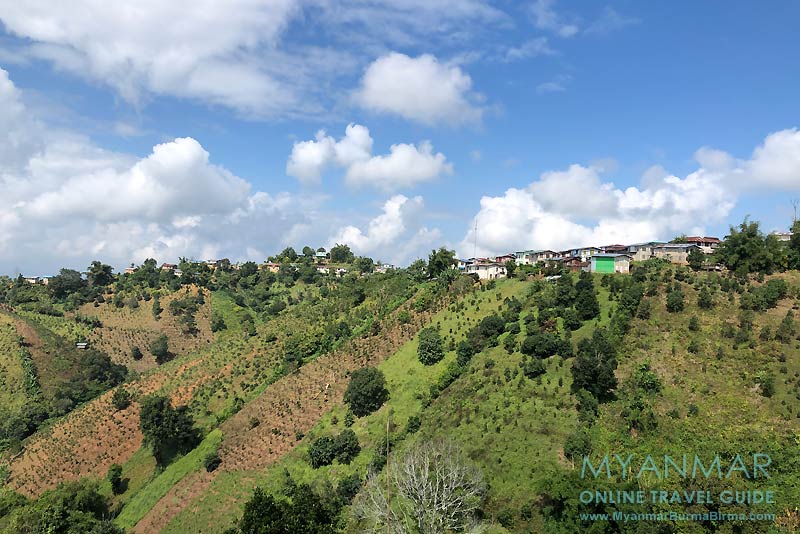 Myanmar Reisetipps | Umgebung von Kalaw | Ausblick auf das Palaung-Dorf Hin Kha Gone