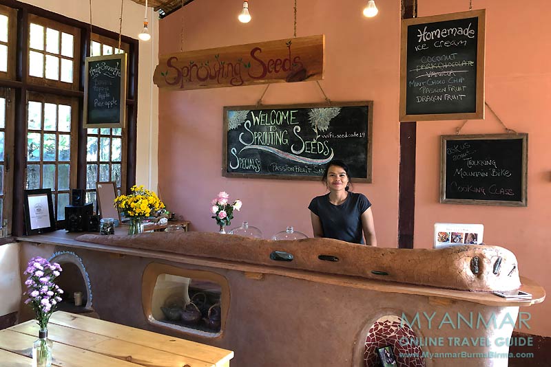 Myanmar Reisetipps | Kalaw | Vegetarisches Restaurant Sprouting Seeds
