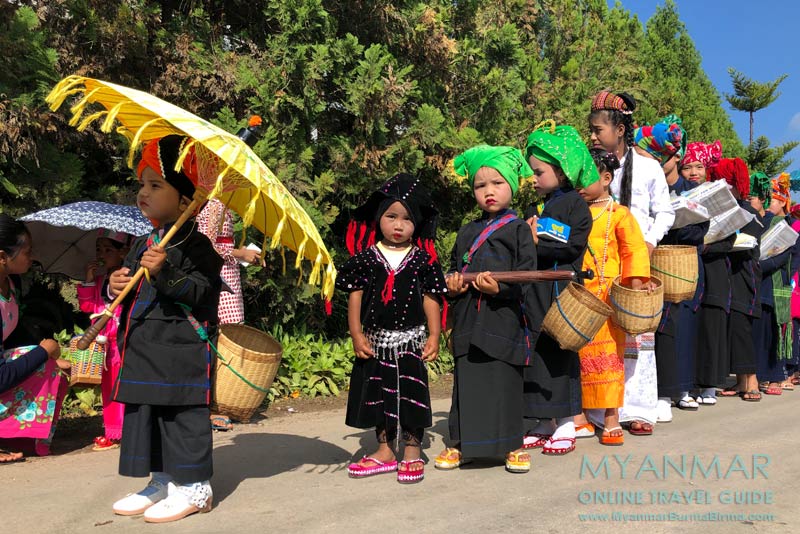 Myanmar Reisetipps | Kalaw | Prozession zum Vollmondfest