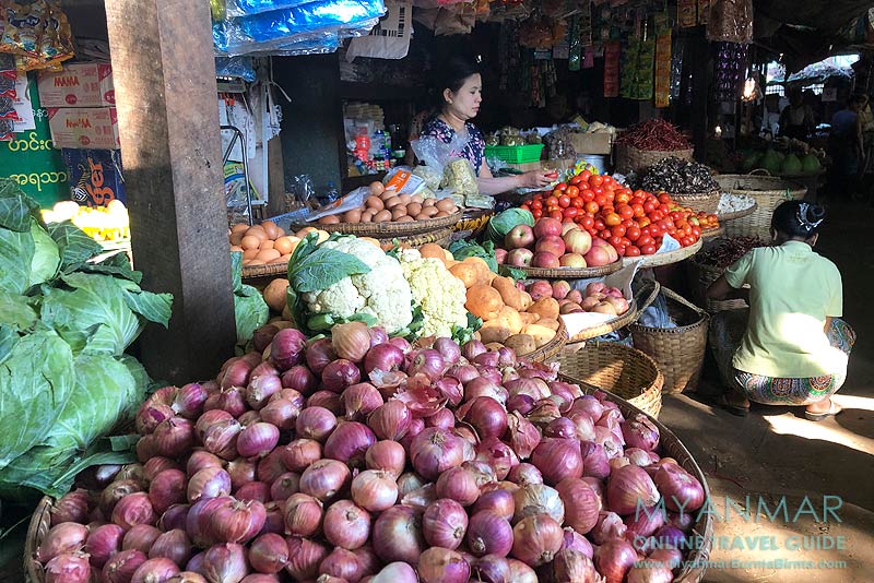Myanmar Reisetipps | Salay | Markt