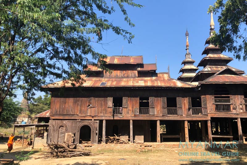 Nahe Salay in Klein-Bagan: Teakholzkloster in Pakhan Nge