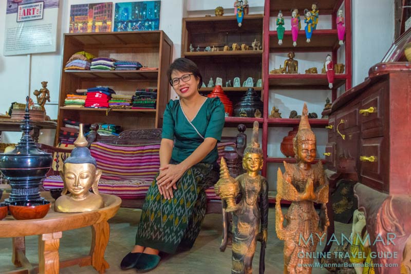 Besitzerin Win Thida Khine vom Salay House & Salay River View Inn