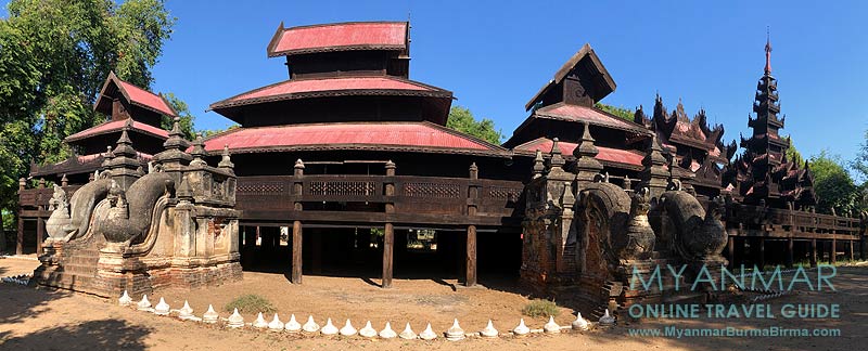 Teakholzkloster Yoke Sone Kyaung in Salay