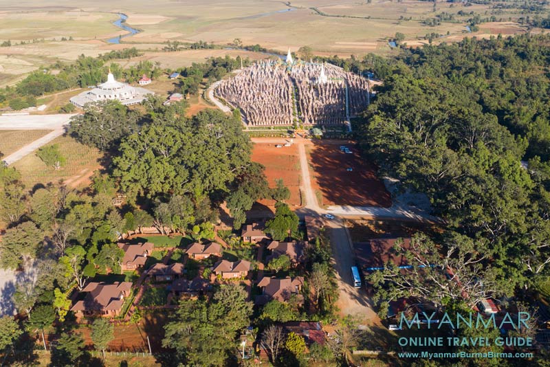 Myanmar Reisetipps | Kakku | Hlaing Konn Hotel und Pagodenfeld | Foto: Hlaing Konn Hotel