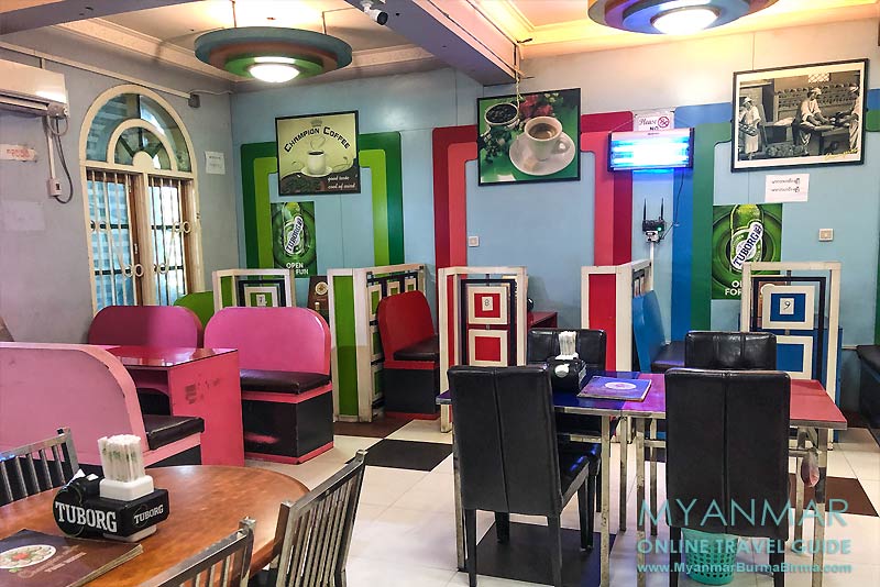 Myanmar Reisetipps | Meiktila | 2. Obergeschoss vom Champion Café & Hot Pot House