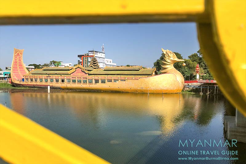 Myanmar Reisetipps | Meiktila | Pagode Paung Daw U am Ostufer des Meiktila-Sees
